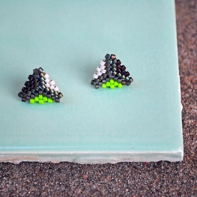 Tri-Split Stud Earrings