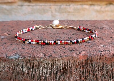 Ladybug Collection: Confetti Skinny Loom Bracelet