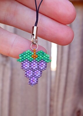 Grape Phone Charm/Zipper Pull