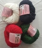 12ply 50g SURI SILK  superb rare baby suri (alpaca), lustrous fine finnsheep, silk blend - ivory, ebony, red, emerald in 50g balls