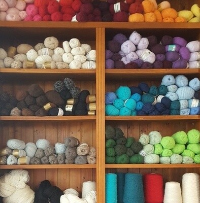 An updated online store, serving our yarn customers for over 20 years now. ONE $5.00 FLAT FEE POSTAGE for all AU orders. CLICK ON A YARN CATEGORY ICON ON THE TOP ROWS TO SEE THE FULL RANGES.