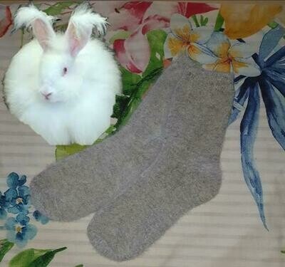 Angora Socks - made from the combed-out fibre of the long coated fluffy angora rabbit. Luxuriously soft & durable. Priced at only $6.00 a pair. Small/ladies size - absolute last pair left this batch. Angora Socks - made from the combed-out fibre of the long coated fluffy angora rabbit. Luxuriously soft & durable. Priced at only $6.00 a pair. Small/ladies size - absolute last pair left this batch.