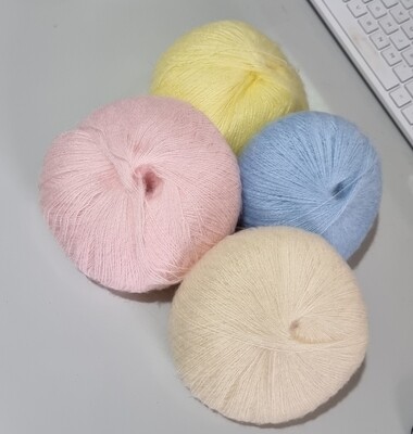 SUPER SPECIAL 2PLY MOHAIR YARN Limited stock, be Quick !!! Luxuriously soft & durable-ideal for fine lacework and cardigans. (Not alpaca) RRP$15.00/50g. Priced to sell at only $9.99 !!!!