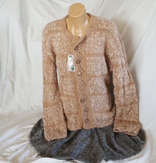 Ladies Jacket - Honeycomb, lace collar button up round neck, End of Winter Special, normally $395.00 Ladies Jacket - Honeycomb, lace collar button up round neck, End of Winter Special, normally $395.00