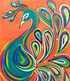 Digital painting class - Peacock