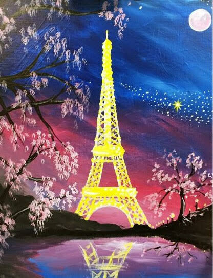 Digital painting class - Eiffel Tower