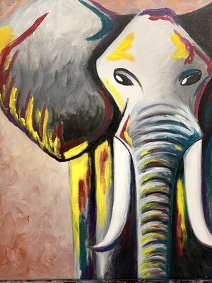 Digital painting class - Elephant