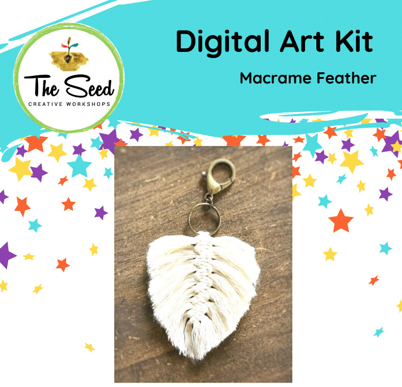 Macrame feather - Kids/Teens digital art class