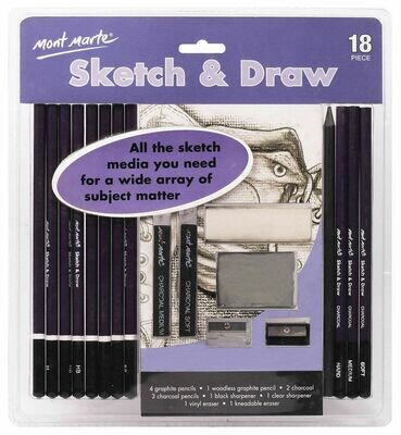 Mont Marte Sketch and Draw 18pc Set