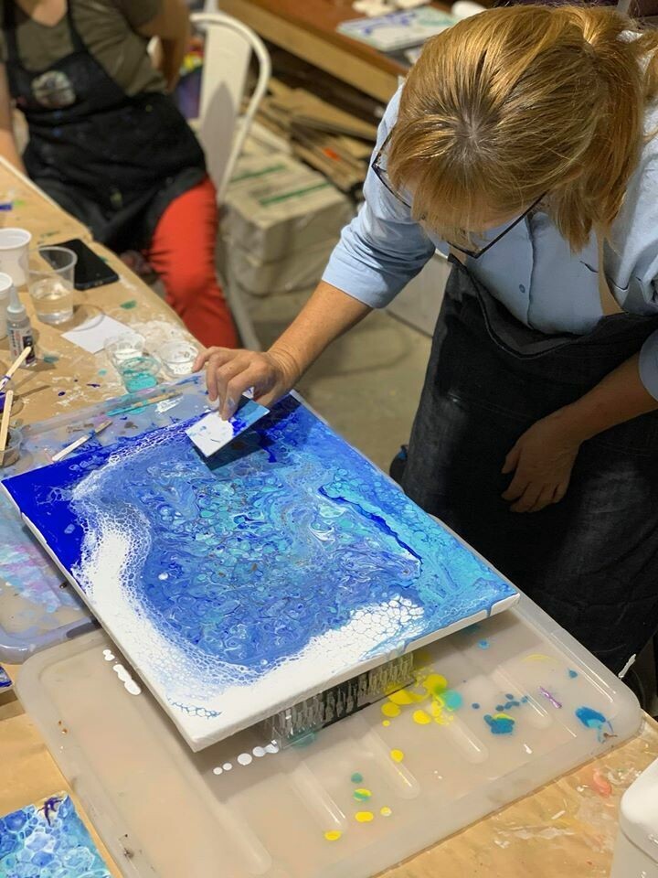 Ruby Private Acrylic pour pARTy Saturday 8th January 2022 6pm-8pm