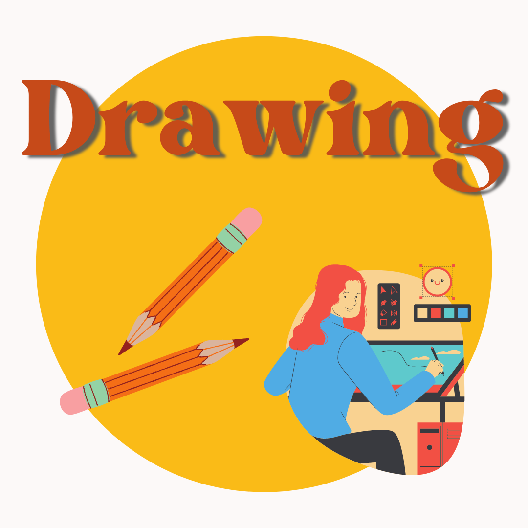Drawing ages 9+, Thursday's 4-5.15 pm