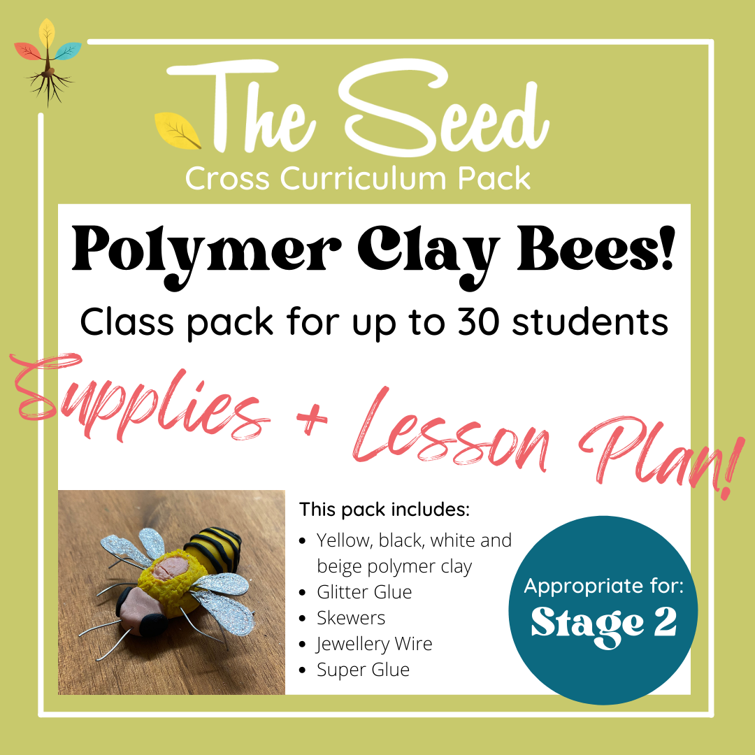 Polymer Clay Bee! 30 Student Class Pack