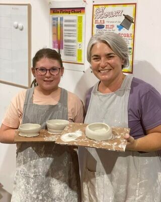 Clay with Me! Parent and child Pottery Wheel- Saturday 22nd October, 9:30-11:30am