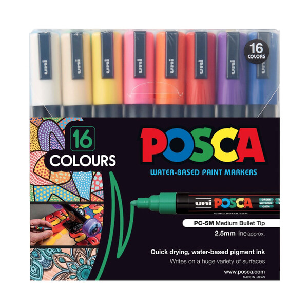 Posca Water-based paint markers 16pk