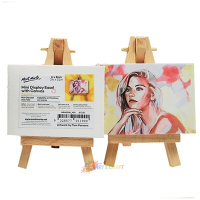 Mini Display Easel with Canvas Signature 6x8cm (2.4 x 3.1in)
