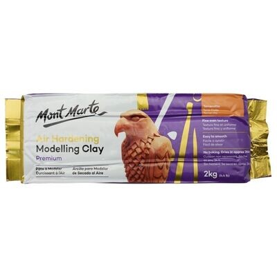 Mont Marte Air Hardening Modelling Clay - Terracotta 2kg