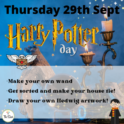 Harry Potter Day- Thursday 29th Sept - Single Day