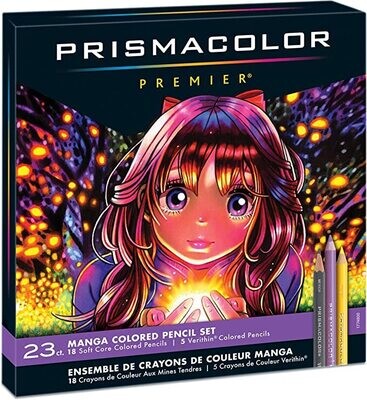 Prismacolor Premier Colored Pencils, Manga Colors, 23-Count, 1774800