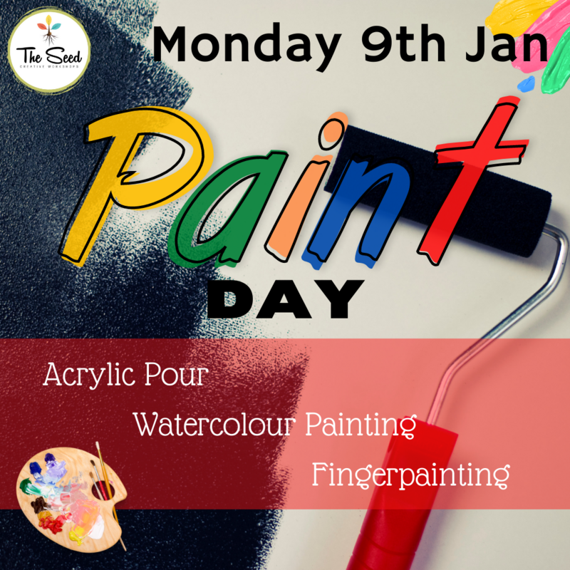 Paint Day Monday 9th Jan Single Day
