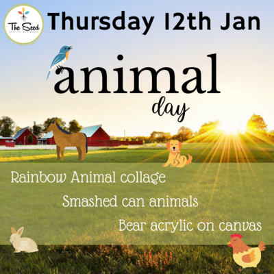 Animal Day- Thursday 12th Jan - Single Day