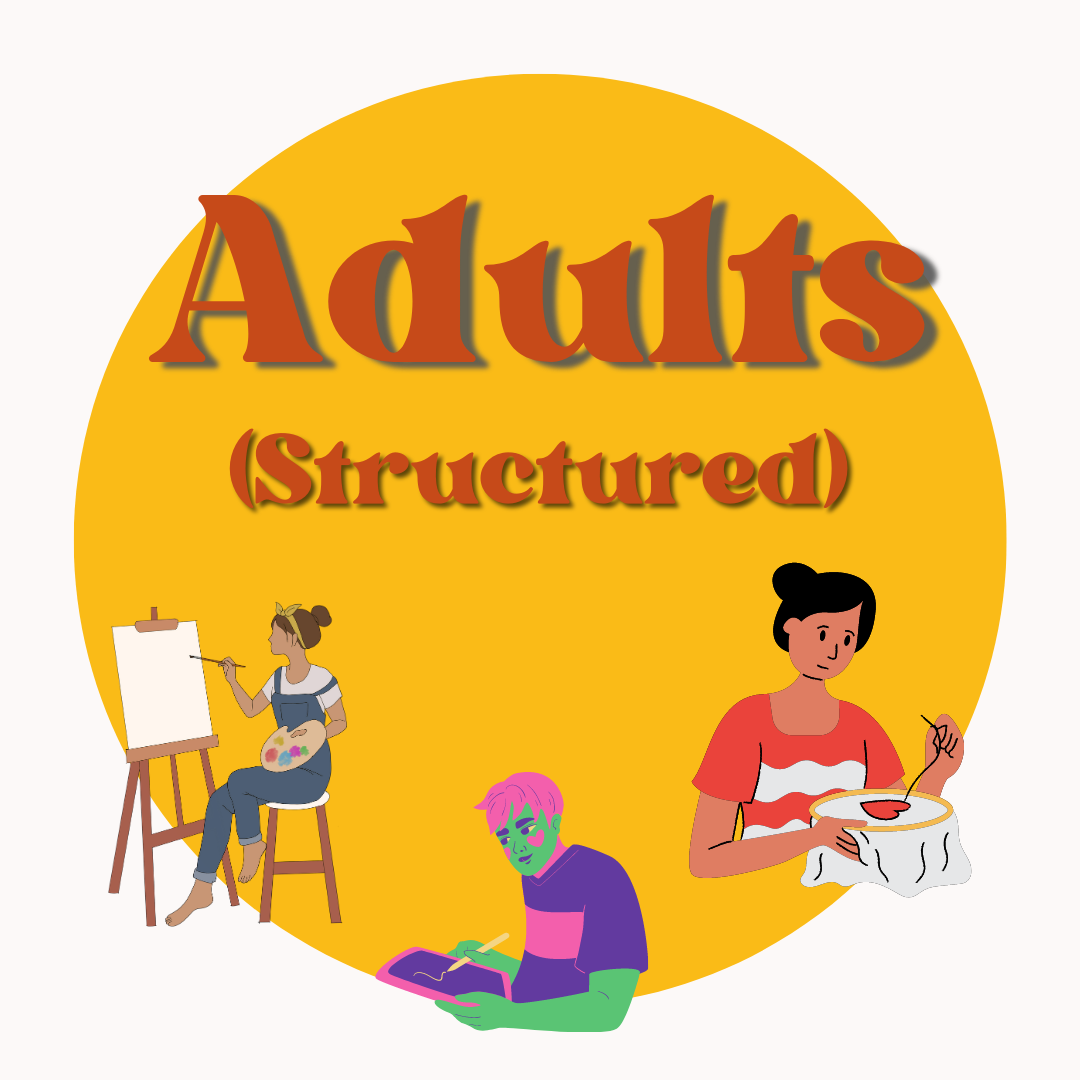 Adults Structured Art Class, Wednesday's 1-2.30pm