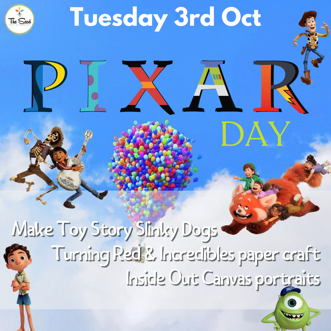 Pixar Day 3rd October- Spring School Holidays - Single Day
