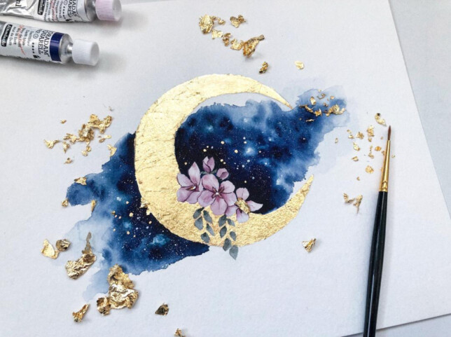 *Birthday Special* Mixed Media Moon - Saturday 23rd March 6-8pm