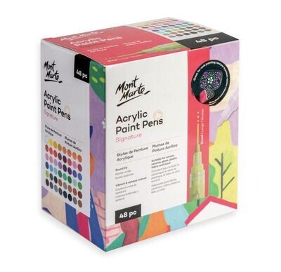 MM Acrylic Paint Pens Bold Tip 48pc