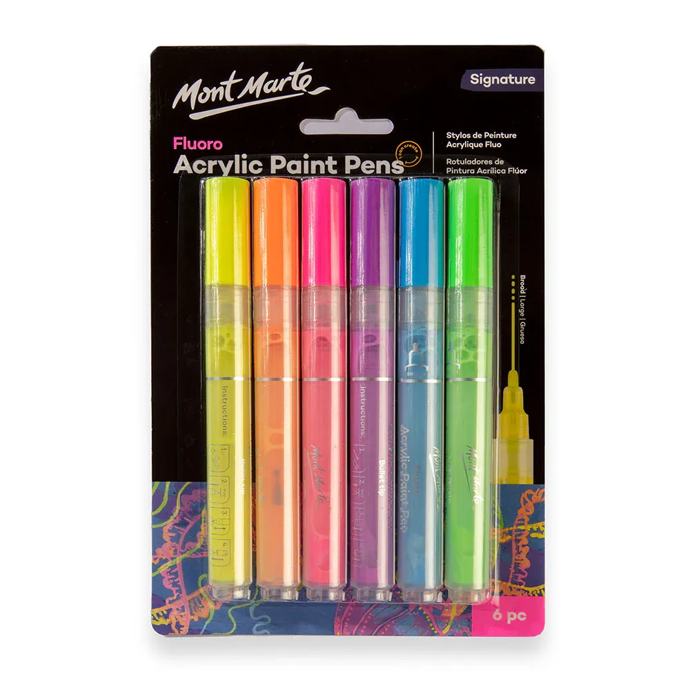 Mont Marte Fluro Paint Pens