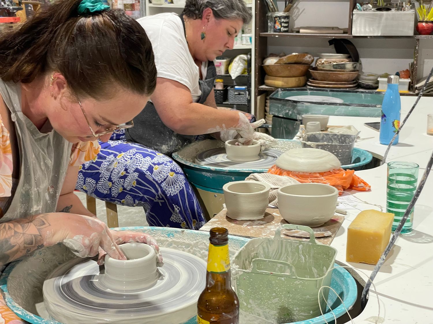 Clay &amp; Sip Pottery Wheel Workshop -Friday 8th August 6-8pm