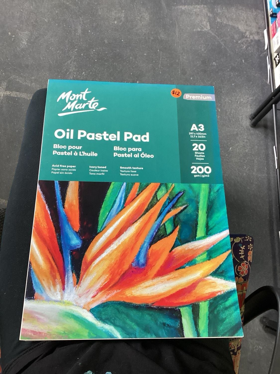 Oil Pastel Pad Premium A3 20 Sheets 200gsm