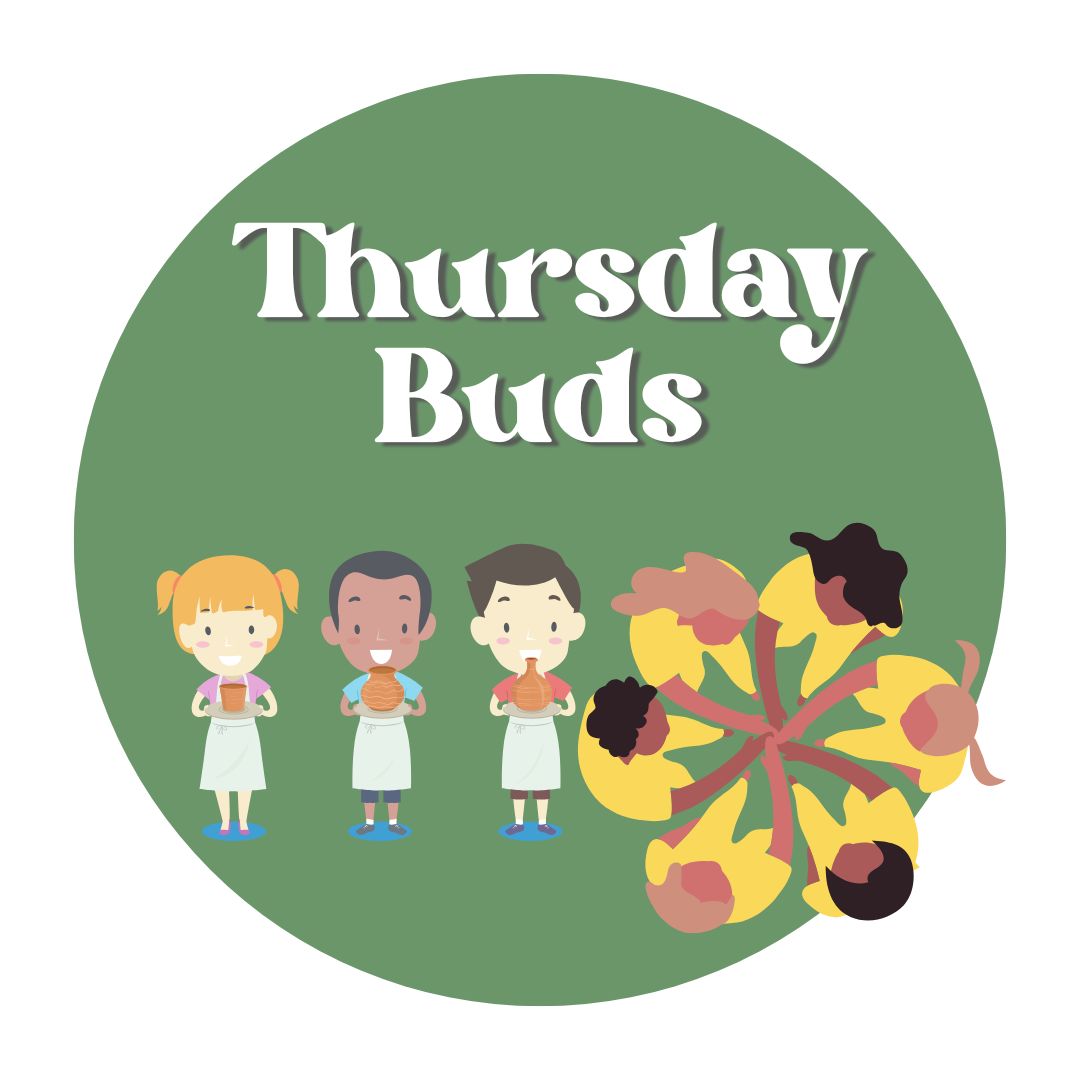 Buds! Art for kids ages 6-11, Thursdays, 3:45-5pm.
