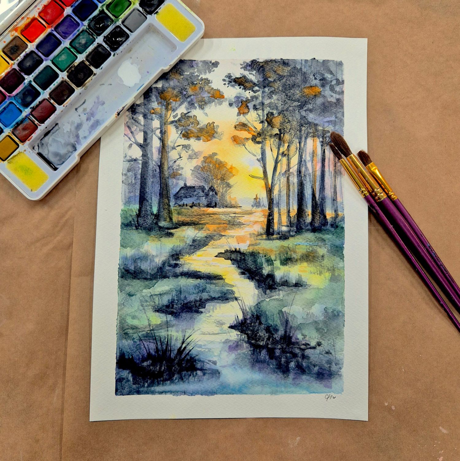 Dreamy Watercolour Landscape- Sunday 21st September, 2-4pm