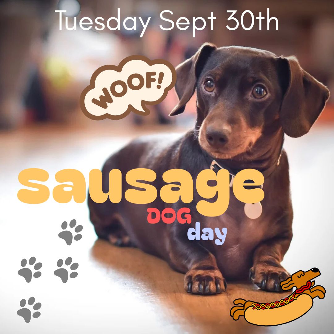 SAUSAGE DOG DAY - Tues 30th September