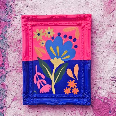 Bright Blooms Frame Painting, Saturday November 29th ,2-4pm