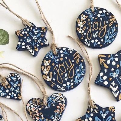 Folky Painted Polyclay Baubles - Saturday 13th December, 2-4pm