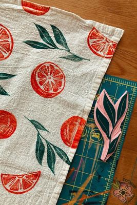 Tea Towel Printmaking for Beginners, Sunday 14th December 1-3pm