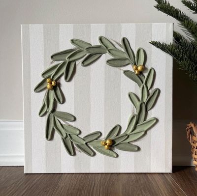 Textured Wreath Painting, Friday 19th December 6-8pm