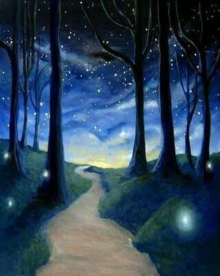 Digital painting class - Midnight stroll