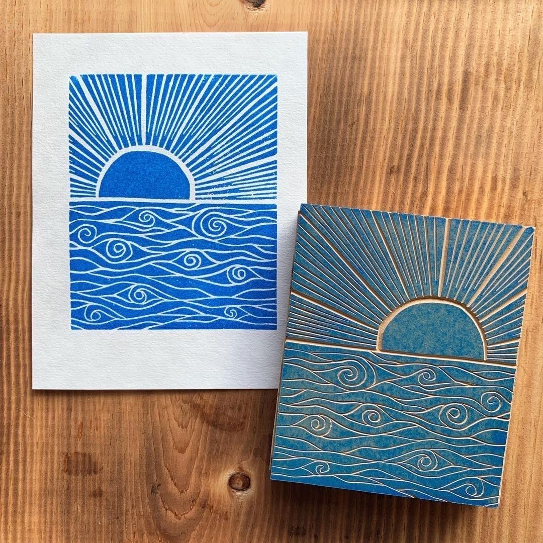 Lino Printing for Beginners, Sunday October 4th, 2-4pm