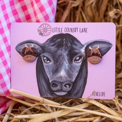 ANIMAL FACE | Clay Stud Earrings