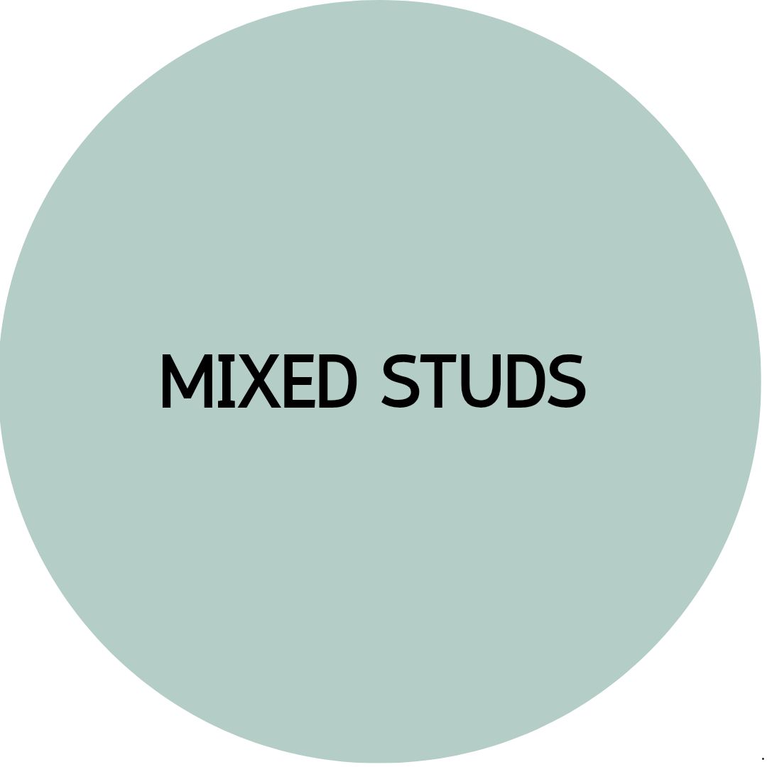 MIXED STUD EARRINGS | Acrylic
