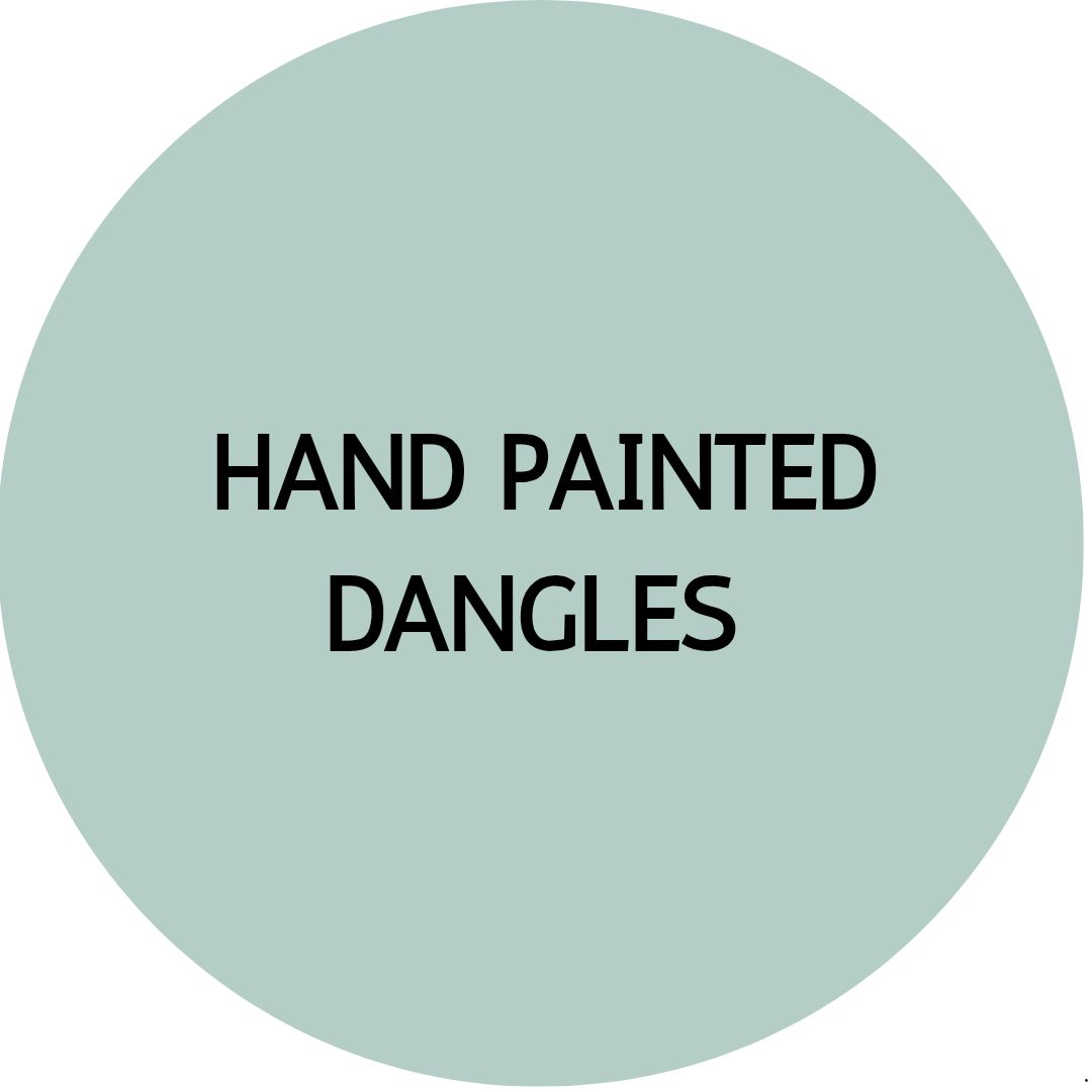 WOODEN PAINTED EARRINGS | Dangles