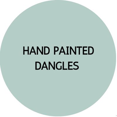 WOODEN PAINTED EARRINGS | Dangles