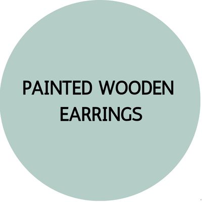 PAINTED WOODEN EARRINGS