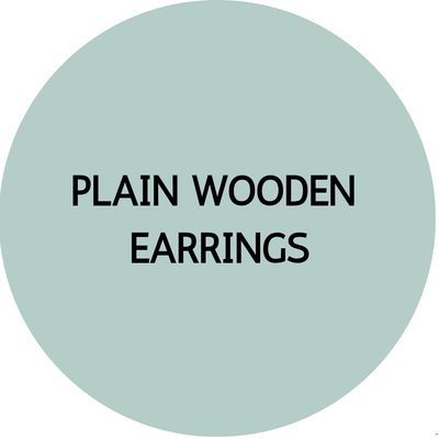 PLAIN WOODEN EARRINGS