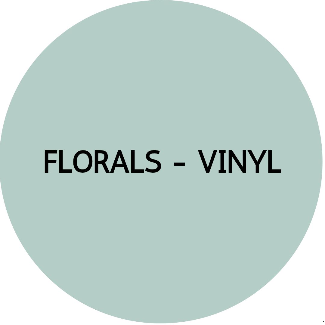 FLORAL BUTTON EARRINGS | Vinyl studs