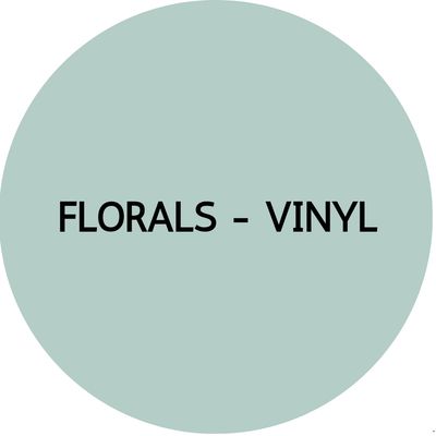 FLORAL BUTTON EARRINGS | Vinyl studs