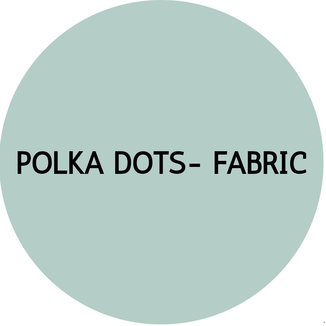 POLKA DOT BUTTON EARRINGS | Fabric Studs