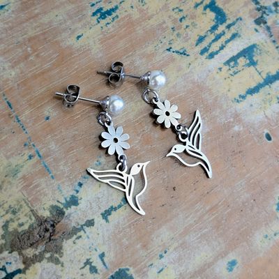 BIRD | Stud top earrings